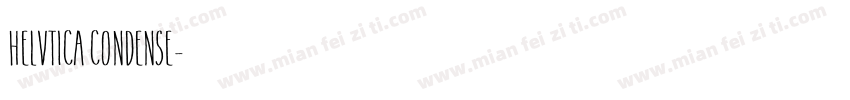 Helvtica Condense字体转换